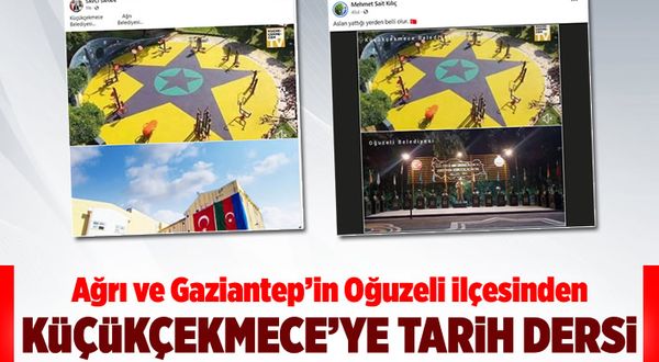 Ağrı ve Gaziantep'in Oğuzeli ilçesinden Küçükçekmece'ye tarih dersi