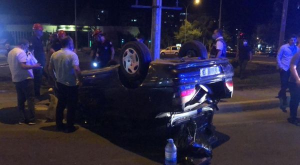 Kahramanmaraş'ta feci kaza: Araç ters döndü! Yaralılar var
