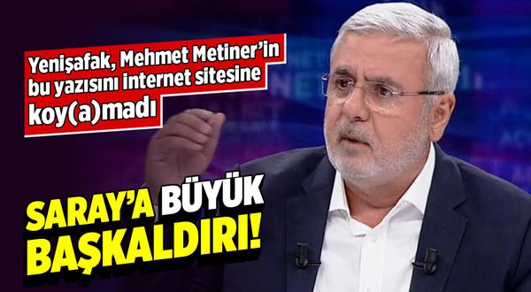AK Partili Mehmet Metiner, Erdoğan'ı eleştirdi