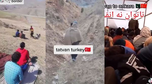 Kaçak göçmenler TikTok çeke çeke Türkiye'ye geliyor
