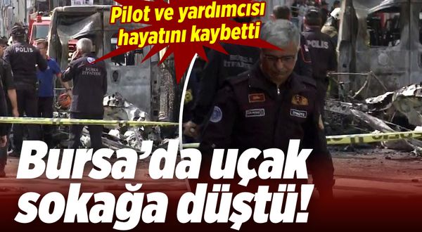 Bursa'da düşen uçaktan acı haber