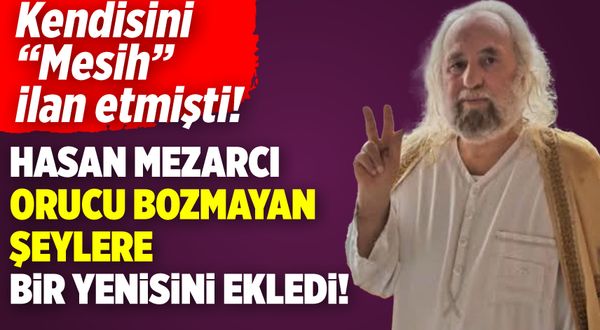 Esprisine gülünmeyen adam Hasan Mezarcı, yine güldürmedi! 'Oruçta su serbest'