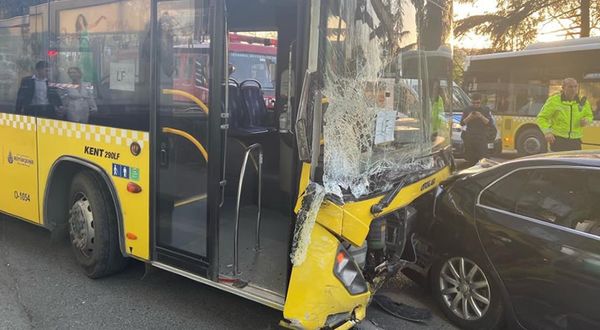 El freni çekilmeyen İETT otobüsü dehşet saçtı, yokuş aşağı kayan otobüs önüne gelen 15 aracı biçti