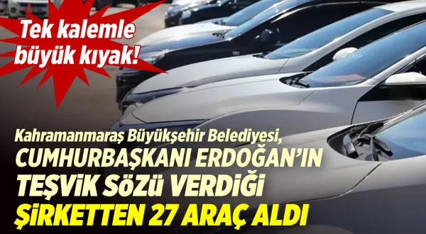 KMBB, Erdoğan'ın teşvik sözü verdiği ailenin şirketinden 27 araç aldı