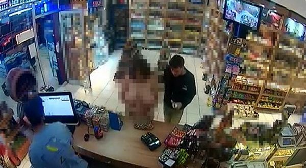 Denizli'de yarı çıplak markete giren kadına soruşturma başlatıldı!