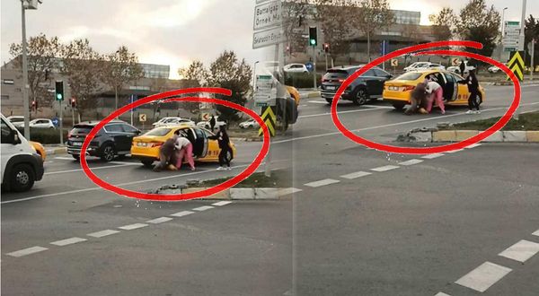 Taksici, müşterisi ile tartıştı, kadının saçını çekti, kafasına vurdu