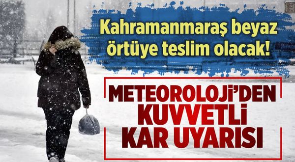 Kahramanmaraş'ta beklenen kar yağışı, meteoroloji radarında