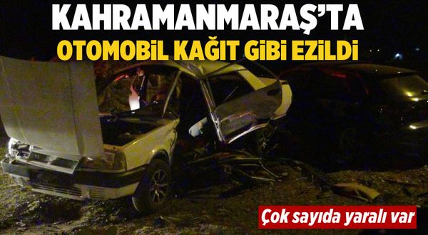 Kahramanmaraş'ta iki araç çarpıştı: 5 yaralı