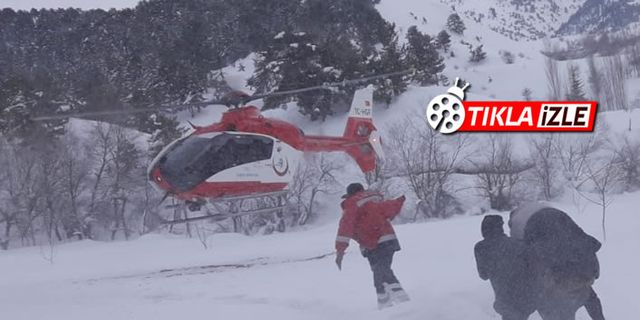 Kahramanmaraş'ta ambulans helikopter hasta için havalandı!