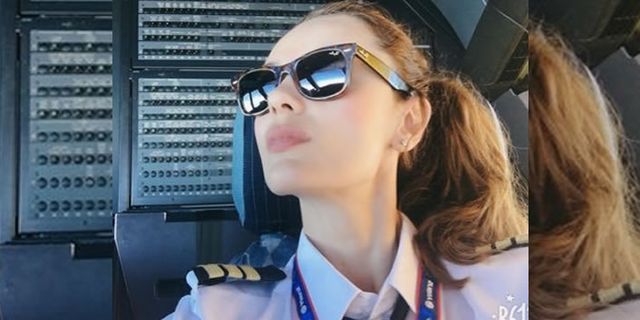 Herkes onu konuşuyor! Dev uçağın ilk Türk kadın pilotu...