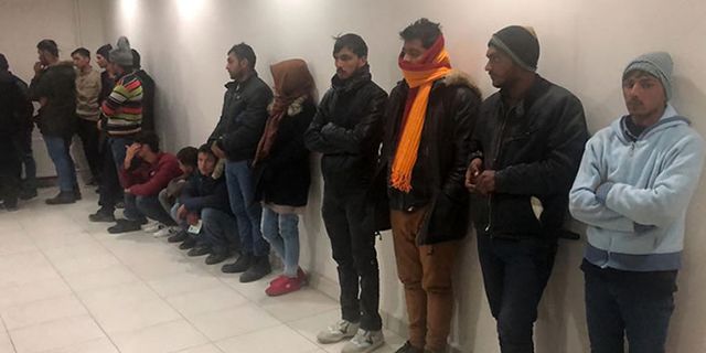 Kahramanmaraş'ta farklı uyruklardan 34 kaçak göçmen yakalandı!
