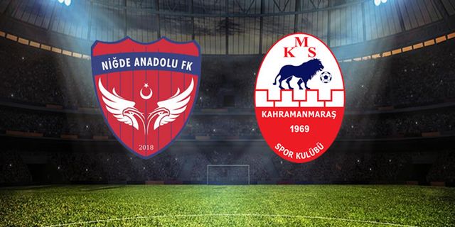 Niğde Anadolu FK - Piserro Kahramanmaraşspor karşı karşıya geliyor