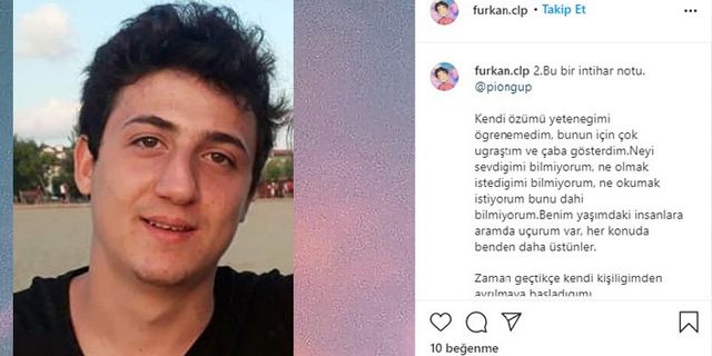 Gençler umutsuz ve işsiz! 18 yaşındaki Furkan intihar edeceğini paylaştı!