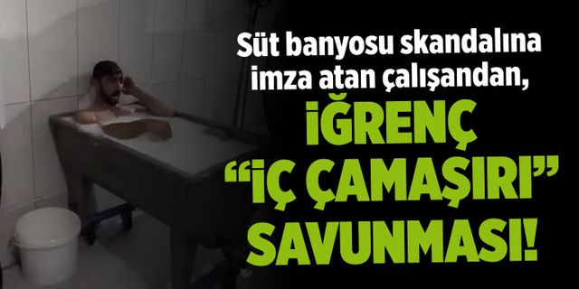 Konya'daki süt banyosu skandalında 'iç çamaşırı' savunması