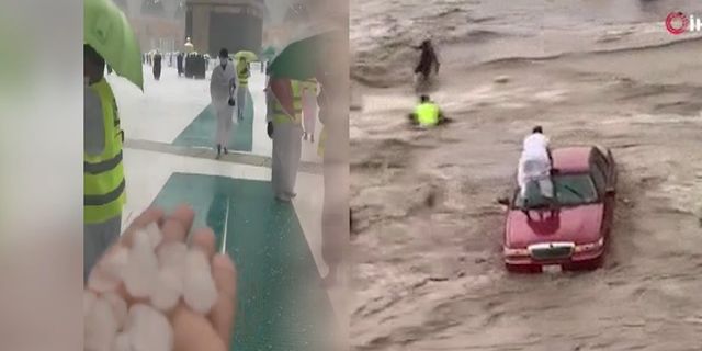 Suudi Arabistan'da sağanak yağışlar sele neden oldu