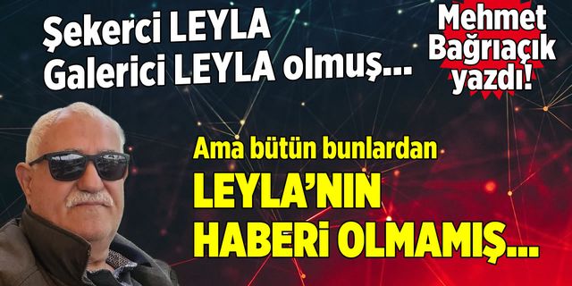 Mehmet Bağrıaçık: Şekerci Leyla galerici Leyla olmuş!