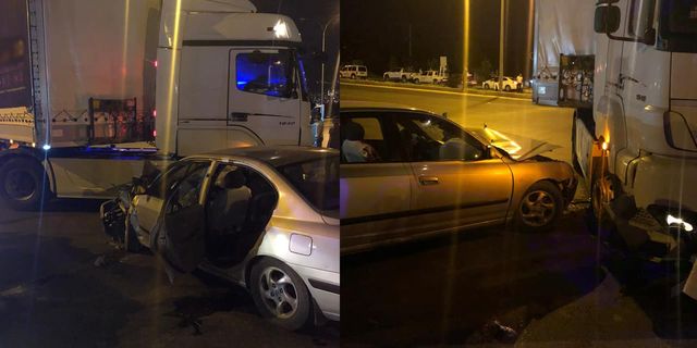 Kahramanmaraş'ta, tır ile otomobil çarpıştı: 5 yaralı