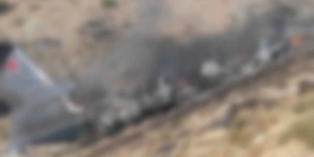 Kahramanmaraş’ta düşen uçağın enkazının en net fotoğrafı ortaya çıktı