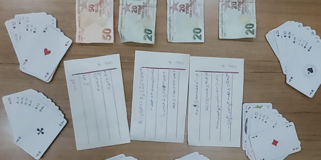 Kayseri'de kumar baskını: 5 bin 344 tl ceza kesildi