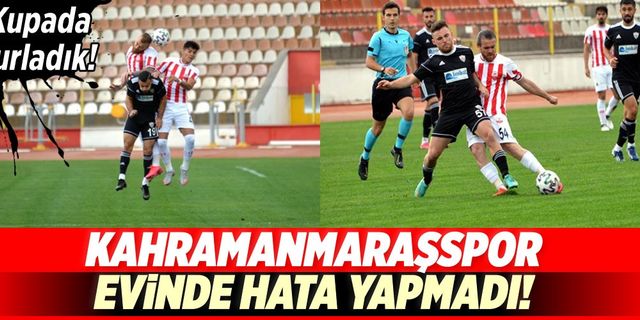 Somaspor'u eleyen Kahramanmaraşspor bir üst tura yükseldi!