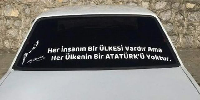 Atatürk'lü otomobil yazısına ceza!
