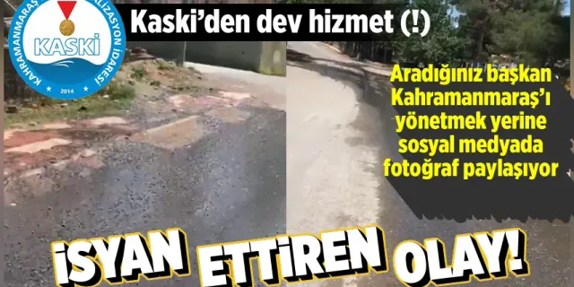Kahramanmaraş'ta patlayan kanalizasyon borusu vatandaşı mağdur etti