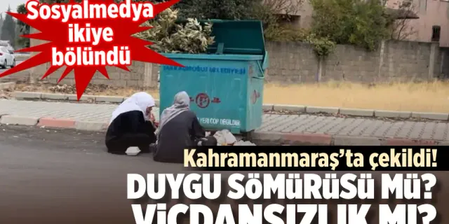 Kahramanmaraş'ta çöpün önündeki kadınların fotoğrafı gündem oldu