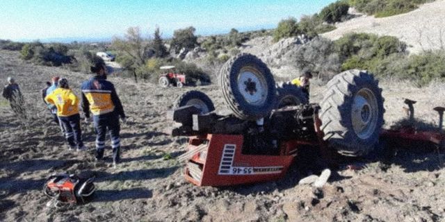 Traktörün altına kalan sürücü hayatını kaybetti