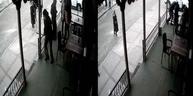 Sokak köpeğine şiddet anları kameralara yansıdı