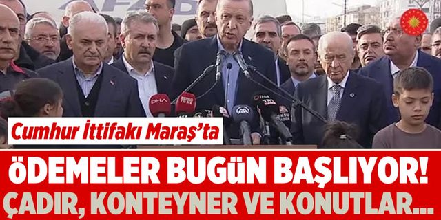 Erdoğan Malatya depremini hatırlatıp vurguladı! Çadır ve konteyner rakamlarını açıkladı...