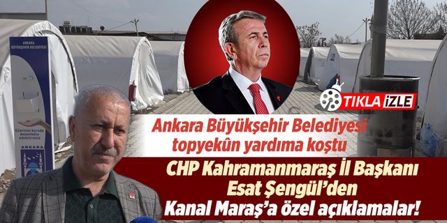 Ankara Büyükşehir Belediyesi topyekûn yardıma koştu