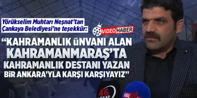 Çankaya Belediyesi'nden Yörükselim Mahallesi'ne iftar çadırı
