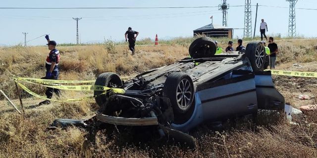 Kahramanmaraş'ta takla atan aracın sürücüsü hayatını kaybetti