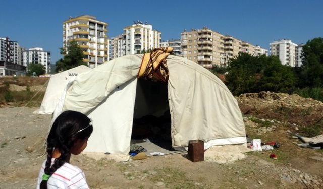 Artan kiralar Kahramanmaraşlı depremzedeyi Adana'da çadırda bıraktı!