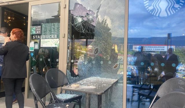 Kahramanmaraş'ta Starbucks Şubesine Taşlı Silahlı Saldırı: 1 yaralı