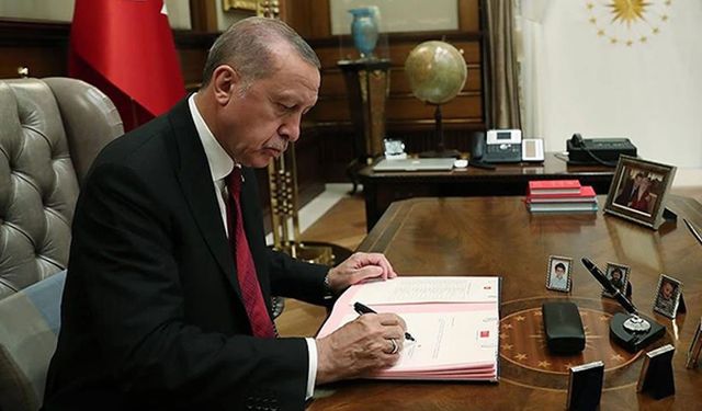 Erdoğan'ın imzasıyla Resmi Gazete'de yer aldı