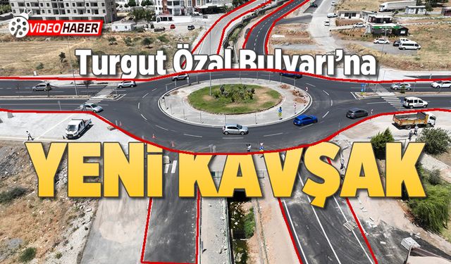 Turgut Özal Bulvarı'na akıllı kavşak eklendi