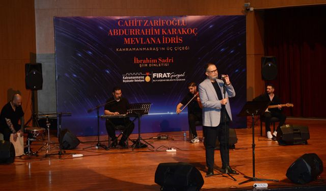 Edebiyat dolu bir gece! Kahramanmaraş’ın üç çiçeği vefatının yıl dönümünde anıldı