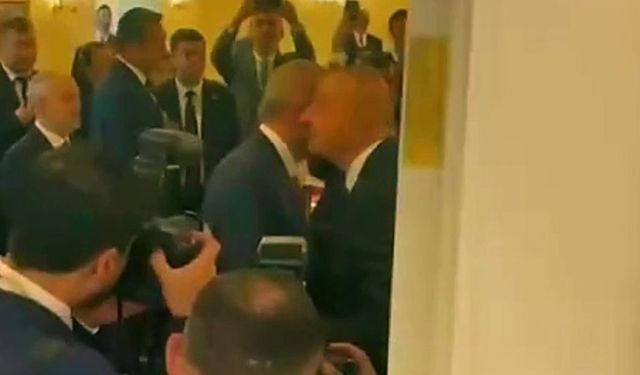 Cumhurbaşkanı Erdoğan, Azerbaycan Cumhurbaşkanı İlham Aliyev arasında güldüren sözler