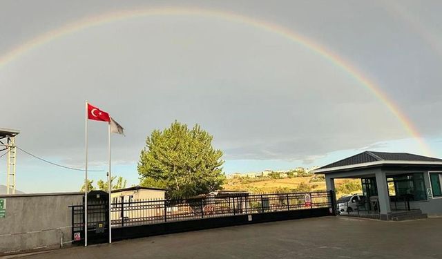 Kahramanmaraş'ta göz alıcı gökkuşağı görüntüleri