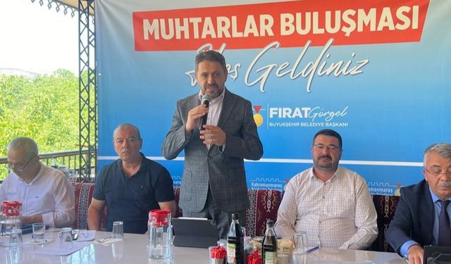 Büyükşehir Belediyesi, Çağlayancerit ve Türkoğlu’nda muhtarlarla toplantı yapıldı