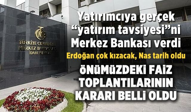 Türkiye Cumhuriyet Merkez Bankası "faiz indirimi şu anda gündemimizde değil"