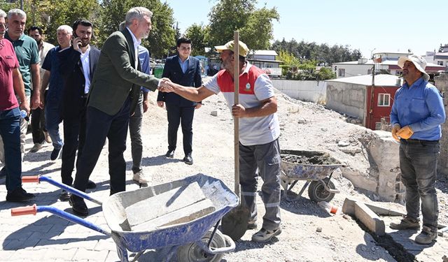 Başkan Görgel: "Prestij Caddesi yolu üzerindeki çalışmalarımız sürüyor"