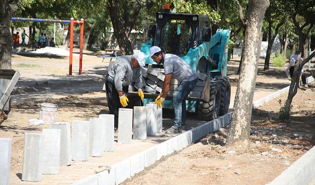 Dulkadiroğlu Parkı'nda yenileme çalışmaları başladı