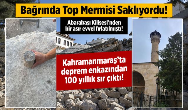 Bağrında saklıyordu: Kahramanmaraş'ta deprem enkazından 100 yıllık sır ortaya çıktı!