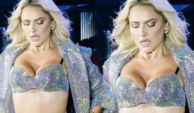 Hadise'den mini şort-sütyen kombini olay oldu