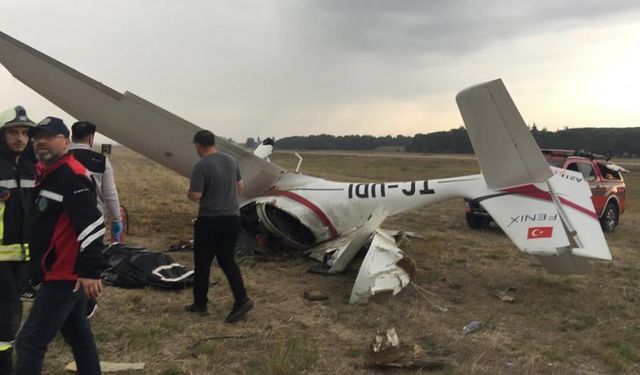 Eğitim uçağı düştü, 2 pilot hayatını kaybetti