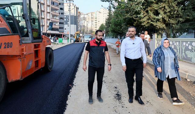 Başkan Toptaş, asfalt çalışmalarını yerinde inceledi