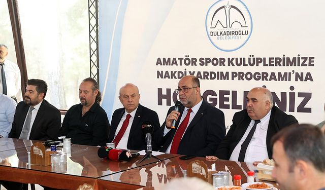 Dulkadiroğlu Belediyesi'nden amatör spor kulüplerine maddi destek