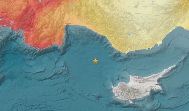 Antalya açıklarında deprem!